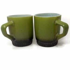 Vintage Anchor Hocking Fire King Stackable Mugs